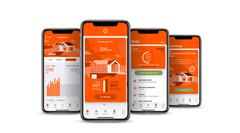 Fjordkraft-appen viser forbruksoversikt for mobildata og strøm.