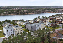 Vestre Langøyåsen trinn 2 på Kråkerøy i Fredrikstad. Illustrasjon: SG Arkitekter