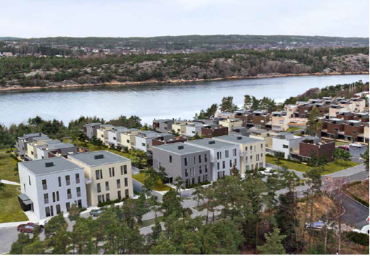 Vestre Langøyåsen trinn 2 på Kråkerøy i Fredrikstad. Illustrasjon: SG Arkitekter