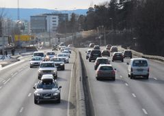 Det ventes mange biler og lange køer under påskehjemfarten i år også, understreker forsikringsselskapet If. (Foto: If)