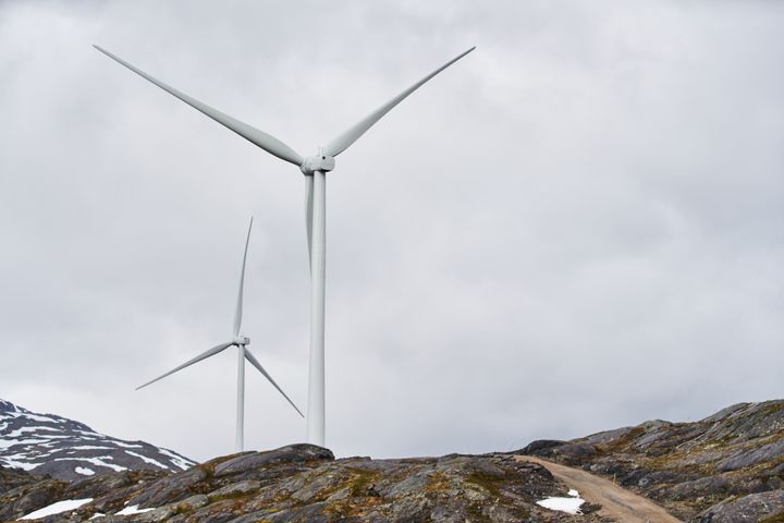 Sørfjord vindkraftverk. (Foto: Catchlight/ NVE)