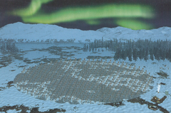 Det nye radarnettverket lokalisert i Norden vil se større deler av atmosfæren av gangen og ta tredimensjonale bilder som gir nye andre muligheter til å studere atmosfæren og ionosfæren. (Illustrasjon: EISCAT Scientific Association)