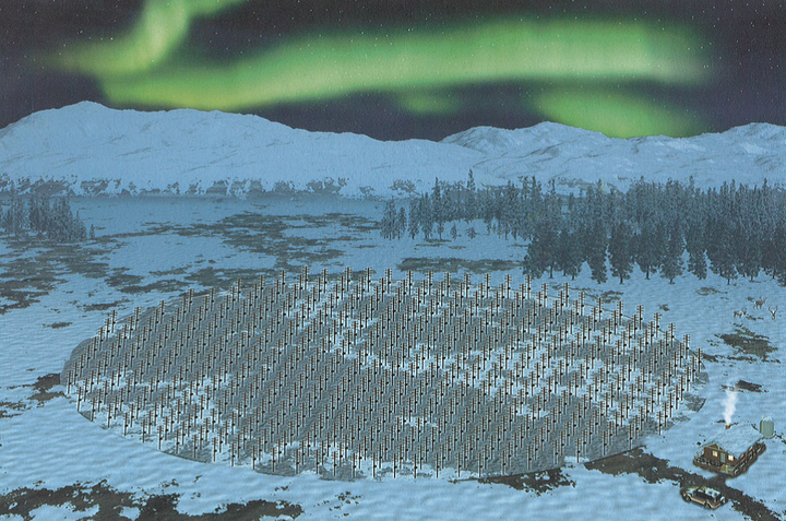 Det nye radarnettverket lokalisert i Norden vil se større deler av atmosfæren av gangen og ta tredimensjonale bilder som gir nye andre muligheter til å studere atmosfæren og ionosfæren. (Illustrasjon: EISCAT Scientific Association)