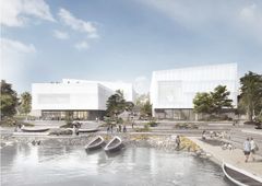 I øyeblikket jobber Henning Larsens arkitekter med Tromsø Universitets Museum på oppdrag fra Statsbygg. Illustrasjon: Henning Larsen