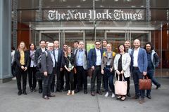 De norske bedriftene Aventi Technology, APX Systems, Bolder, NanoPower, Nornir og Sparebank 1 deltar på Smart Cities-konferansen i New York denne uken. Foto: Berit Hessen