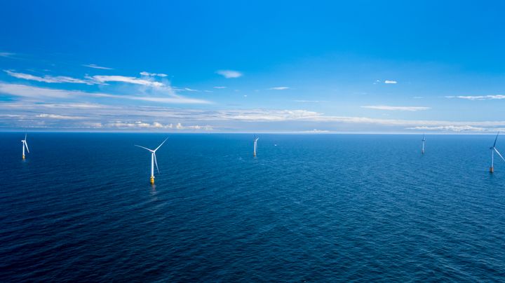 Equinors Hywind Scotland havvindpark. Equinor er partner i NorthWind. (Foto: Øyvind Gravås/Equinor)