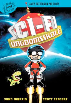 Sci-fi ungdomskolen av John Martin og Scott Seegert. SCIFI UNGDOMSSKOLE279,-ForhåndsbestillTenk, du er en ny gutt på en fremmed ungdomsskole. Du kan ingenting om de sosiale kodene, du har ingen måter å komme deg unna mobberne, og du aner ikke hvordan din venn som alltid må være i et akvarium går på do. Velkommen til ungdomsskolen i verdensrommet der Kelvin skal gå i tre år. Nevnte vi at det også var en skurk som vil utslette hele universet? Ups...