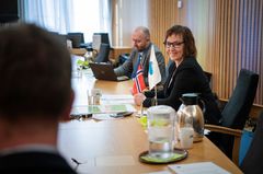 Margunn Ebbesen er nestleder i Stortingets delegasjon for arktisk parlamentarisk samarbeid. Foto: Stortinget