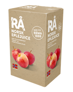 RÅ Norsk Eplejuice produsert på Aga i Hardanger.