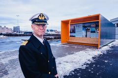 Havnedirektør Ingvar M. Mathisen foran det nye landsrømanleggetFoto: Geir Anders Rybakken Ørslien