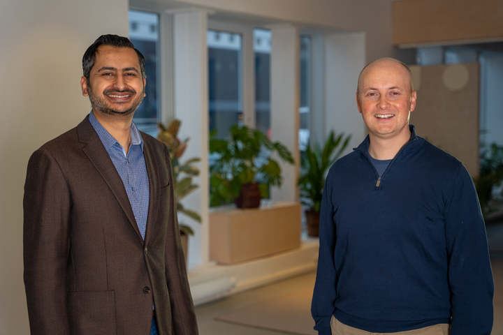 CEO i Askin Mohammad Rizvi og Investeringsansvarlig i Schibsted Venture Christian Horn-Hanssen