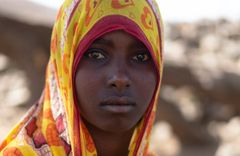 15 år gamle Raruba lever med klimaendringer i Afar, Etiopia. Foto: Utviklingsfondet