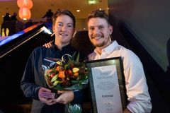 Kolonial.no - Årets nettbutikk. F.v.: Christian Mikalsen og Andreas Skaranger