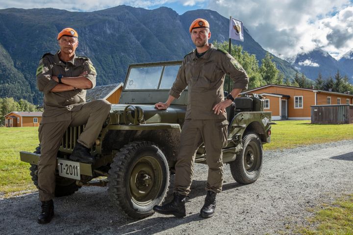 Oberst Dag Otto Lauritzen og major Kristian Ødegård er i gang med en ny serie med utgangspunkt i suksess-serien «Kompani Lauritzen». Foto: Matti Bernitz/TV 2
