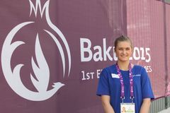Bettina Alstadsæther i Baku 2015. Foto: NIF