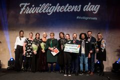 Prisvinnere på Frivillighetens dag 2018. Foto: Carl Fredrik Salicath