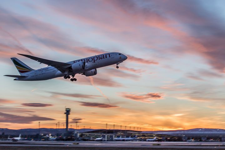 Ethiopian Airlines at Oslo Airport. (Photo: Avinor)