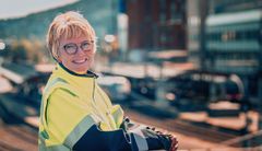Hanne Anette Stormo, prosjektsjef for utbyggingen av nytt dobbeltspor fra Drammen til Kobbervikdalen. Foto: Finn Erik Johannessen