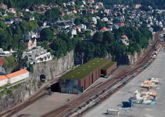 Nye Bergen verksted (Illustrasjon av Arkitektene Astrup og Hellern AS)