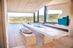 Interiørbilde fra UFOhytta Foto: Jonas Olsen