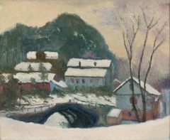 Claude Monet, Sandviken Norge i snø, 1895.