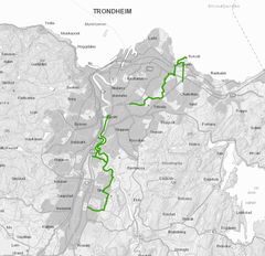 Frister det med grønne ruter i Trondheim? Illustrasjon: Asplan Viak.