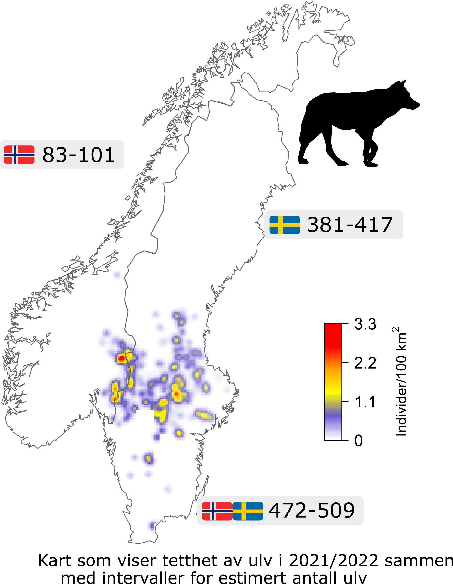 Oppdaterte Bestandsestimater For Ulv Bj rn Og Jerv I Norge Og Sverige Oppdaterte Bestandsestimater For Ulv Bj rn Og Jerv I Norge Og Sverige