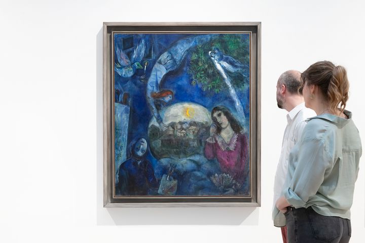 Marc Chagall, Around Her, 1945, © BONO / Chagall ®. Installation Photo: Øystein Thorvaldsen / Henie Onstad Kunstsenter