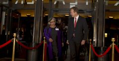 Børge Brende og direktør i Fredskorpset, Nita Kapoor. Foto: LIz Palm