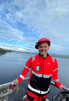 Byggeleder Sondre Berger i Statens vegvesen. Foto: Statens vegvesen.