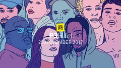 Stjernelaget som spiller live under årets P3 Gull: Hkeem & Temur, KingSkurkOne & Linda
Vidala, Sigrid, Arif, Sondre Justad og Cezinando. Illustrasjon: Rashid Akrim/NRK P3