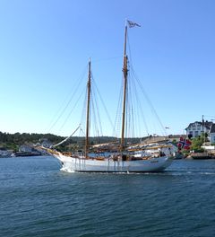 Skonnerten Solrik, Grimstad. Foto: Simen Bjørgen/Kulturminnefondet