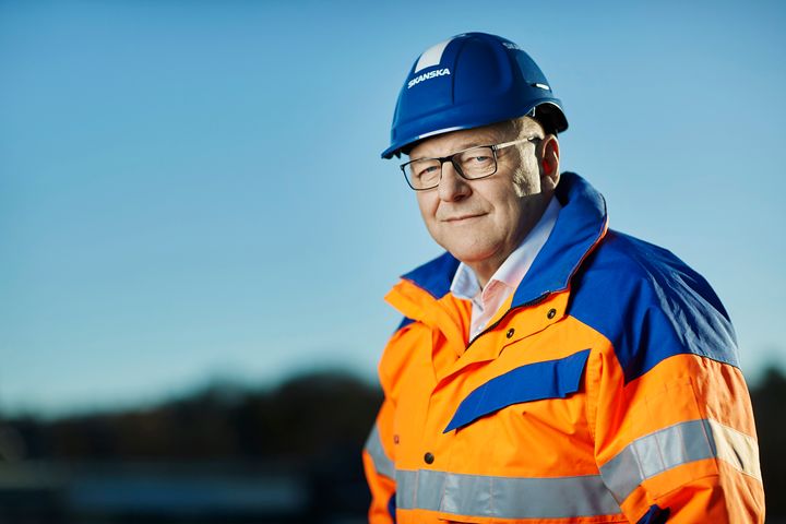 Steinar Myhre, konserndirektør med ansvar for anleggsvirksomheten i Skanska Norge AS