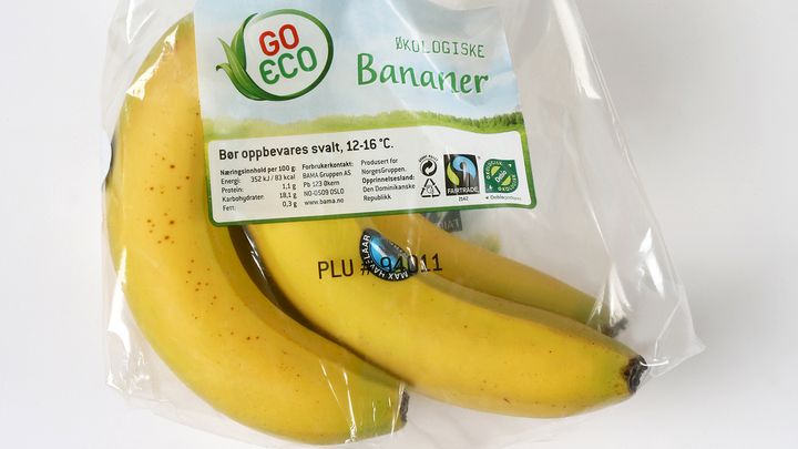 Go Eco-bananene. Fairtrade-sertifisert og debiosertifisert.