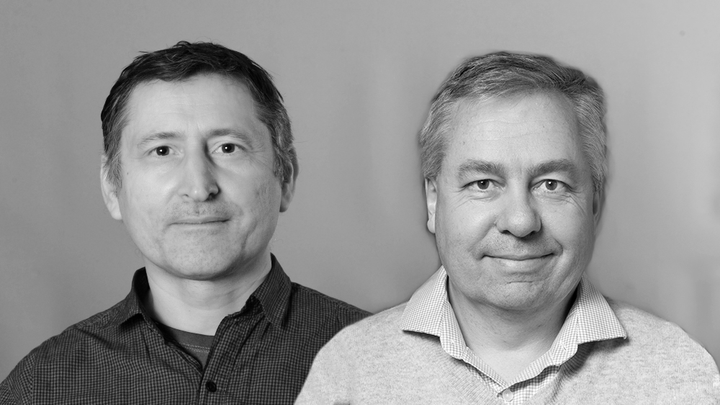Professorene Ildar Garipzanov og Francois Renard mottar ERC Advanced Grants. Foto: UiO