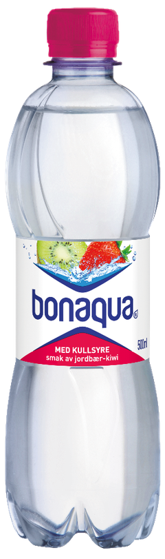 Bonaqua - med smak av jordbær-kiwi