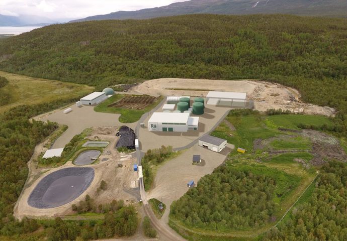 Her skal Rå Biopark bygge sitt produksjonsanlegg. Foto: Rå Biopark