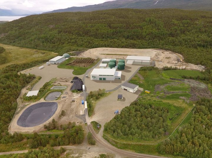 Her skal Rå Biopark bygge sitt produksjonsanlegg. Foto: Rå Biopark