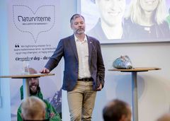 - Jeg er veldig glad for at vi har fått en så verdig vinner av Naturviterprisen som Pia Ve Dahlen, sier Morten Wedege, forbundsleder i Naturviterne (Foto: Adrian Nielsen)