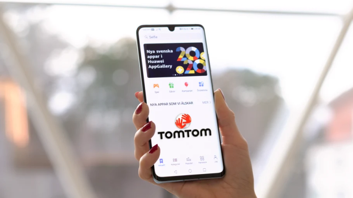 TomTom-appen er nå tilgjengelig i den norske versjonen av Huawei AppGallery.