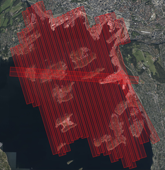 FLYRUTE: Det skraverte området viser flyruta i Oslo havn.