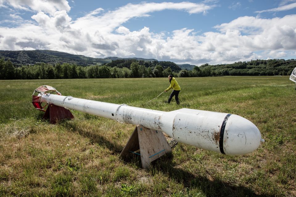 Målesonde på bakken