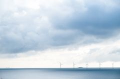 Vindkraft til havs (foto: Stig Storheil/NVE).