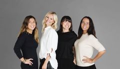 Fra venstre: Leder kommersiell rådgivning Lise Lillevold, Kreativ leder Karine Thyness, Byråleder Dorota Grabowska, Operativ leder Anette Aas Johansen. Foto: Nadia Frantsen