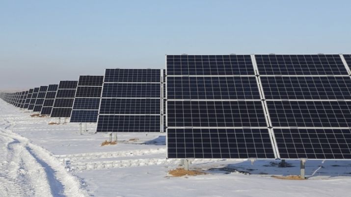 Kazakhstan’s largest solar power plant in Karagandy region. Photo credit: Kazpravda.kz