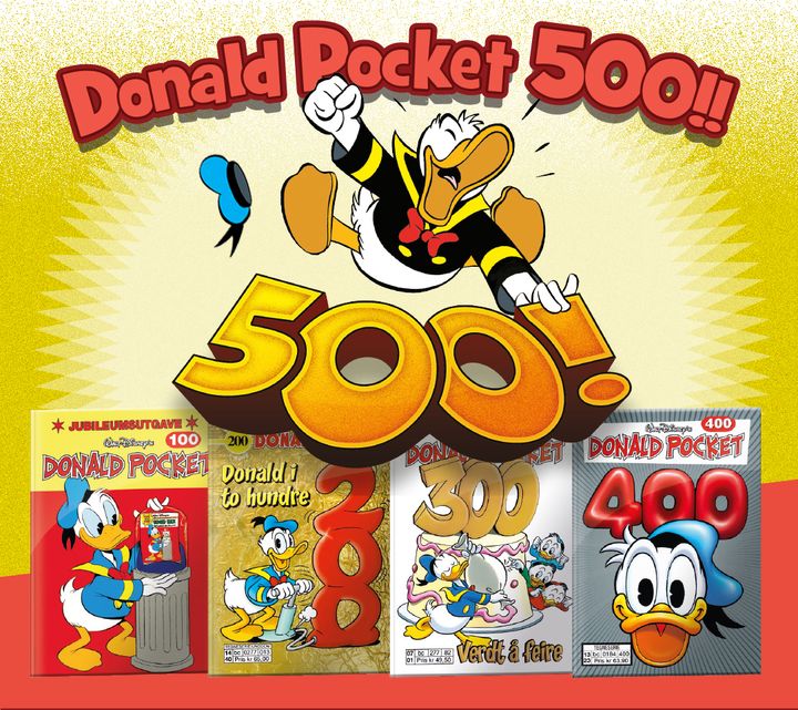 I januar feirer Donald Pocket nr 500!