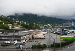 Nygårdstangen godsterminal i Bergen. Foto: Bane NOR
