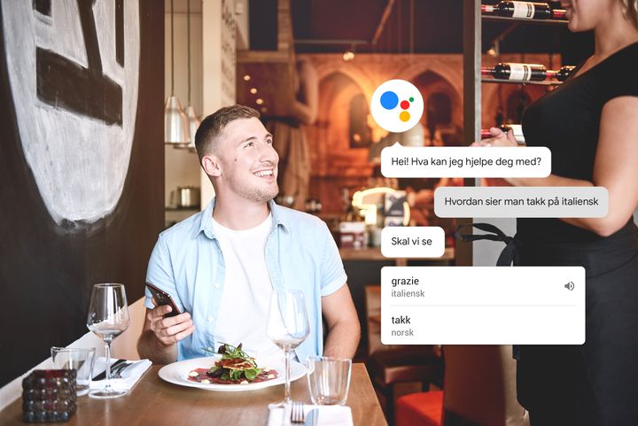 Google Assistent oversetter for deg når du er på reise. Foto: Google