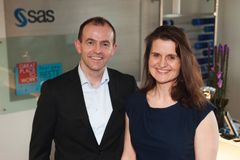 Administrerende direktør Kåre Nygaard og HR-direktør Hilde Sundt-Hansen i SAS Institute.
