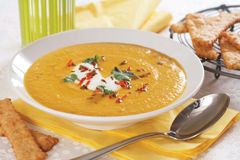 krydret gulrotsuppe